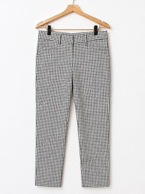 Y2K Candie’s Black White Checkered Skinny Pants Stretch Dress Ankle Pants Size 5